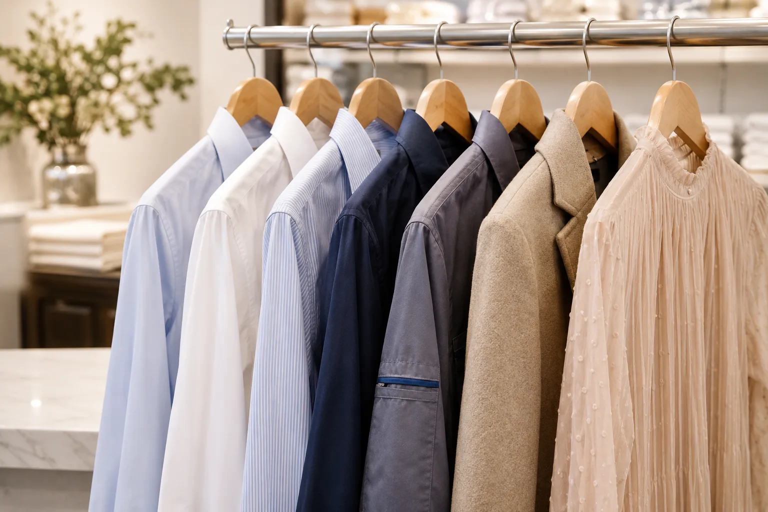 Everyday dry cleaning laundry clothes